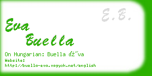 eva buella business card